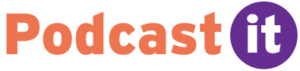 Palvelulogo Podcast-it podcast-palvelu, podcast-tuotanto